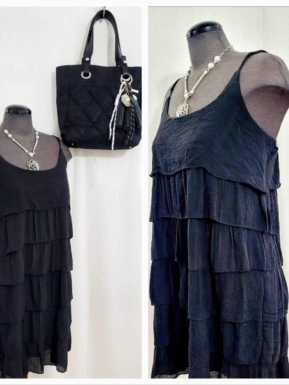 Tiered Ruffle Dress / Xl - Picture 2 of 11